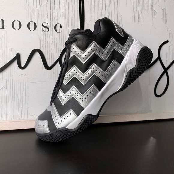 Converse Shoes - Converse, Black and Silver Sneakers